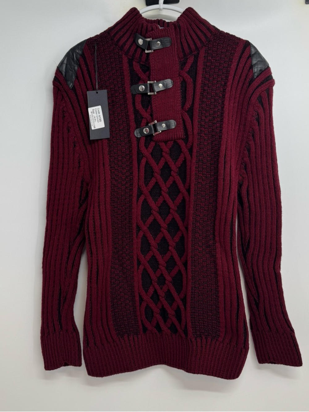 NWT LCR black edition Sweater Men’s Size XXL Buckle Details & Shoulder Patches - Picture 2 of 13